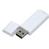 Флешка прямоугольной формы, оригинальный дизайн, двухцветный корпус, 32 Гб, белый