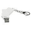 Флешка USB 2.0 Варуна на 512 Мбайт, крапчатый белый Флешка USB 2.0 Варуна на 512 Мбайт, крапчатый белый