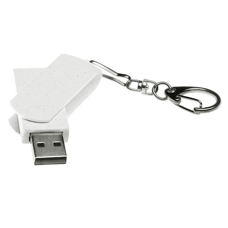 Флешка USB 2.0 Варуна на 512 Мбайт, крапчатый белый Флешка USB 2.0 Варуна на 512 Мбайт, крапчатый белый