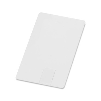 Флеш-карта USB 2.0 16 Gb в виде пластиковой карты "Card", белый