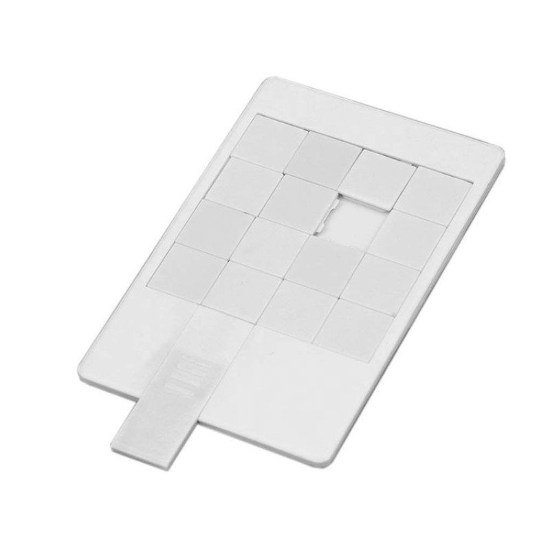 Флешка в виде пластиковой карты "Пятнашки", 64 Гб, белый