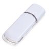Флешка промо прямоугольной классической формы с цветными вставками, 32 Гб, белый
