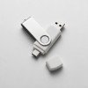 USB3.0/USB Type-C флешка на 16 Гб «Квебек C», белый