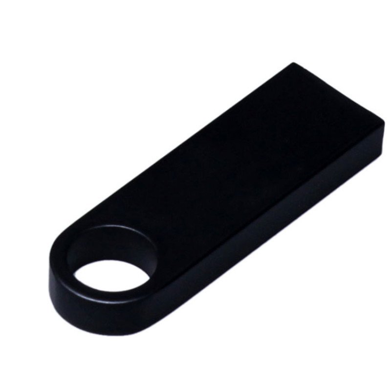 USB 2.0-флешка на 128 Гб с мини чипом и круглым отверстием, черный USB 2.0-флешка на 128 Гб с мини чипом и круглым отверстием, черный