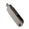 USB 3.0- флешка на 32 Гб поворотный механизм 2 в 1, c дополнительным разъемом Type-C с одноцветным металлическим клипом, серый USB 3.0- флешка на 32 Гб поворотный механизм 2 в 1, c дополнительным разъемом Type-C с одноцветным металлическим клипом, серый