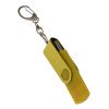 USB-флешка на 64 Гб 2 в 1 поворотный механизм, c дополнительным разъемом Type-C с одноцветным металлическим клипом, желтый USB-флешка на 64 Гб 2 в 1 поворотный механизм, c дополнительным разъемом Type-C с одноцветным металлическим клипом, желтый