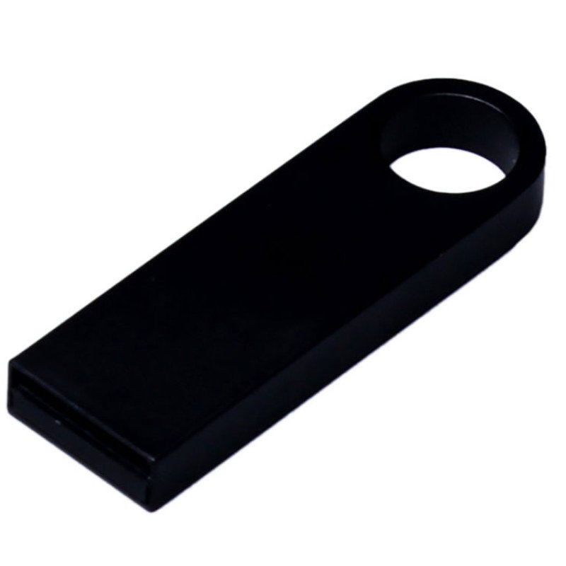 USB 2.0-флешка на 64 Гб с мини чипом и круглым отверстием, черный USB 2.0-флешка на 64 Гб с мини чипом и круглым отверстием, черный