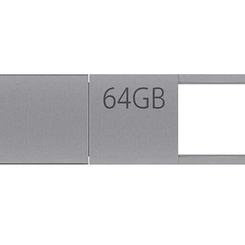 USB 3.0-флешка на 64 Гб с разъемами USB-A и Type-C, серебристый USB 3.0-флешка на 64 Гб с разъемами USB-A и Type-C, серебристый