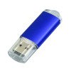 Флешка промо прямоугольной формы  c прозрачным колпачком, 64 Гб, синий