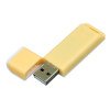 Флешка прямоугольной формы, оригинальный дизайн, двухцветный корпус, 32 Гб, желтый/белый