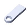 USB 2.0-флешка на 8 Гб с мини чипом и круглым отверстием, белый