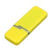 Флешка промо прямоугольной формы c оригинальным колпачком, 32 Гб, желтый