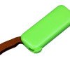 USB-флешка промо на 32 Гб прямоугольной формы, выдвижной механизм, зеленый