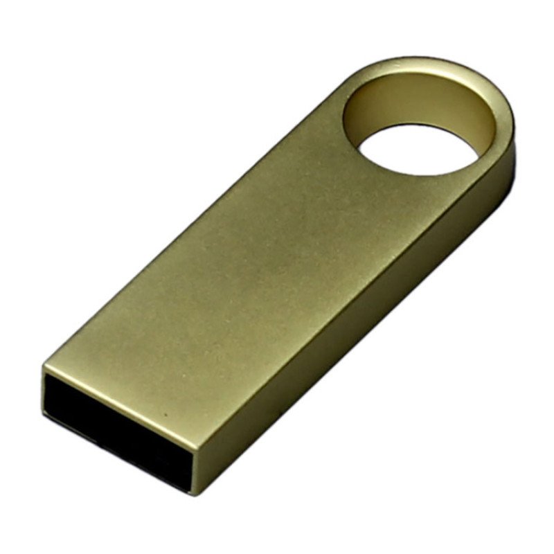 USB 2.0-флешка на 512 Мбайт с мини чипом и круглым отверстием, золотистый USB 2.0-флешка на 512 Мбайт с мини чипом и круглым отверстием, золотистый