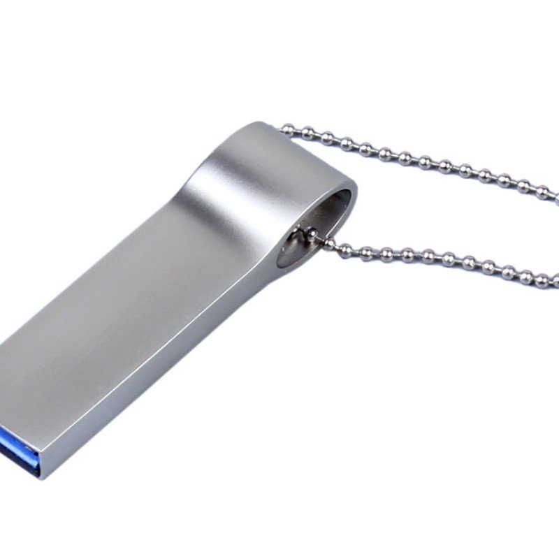 USB 2.0-флешка на 128 Гб с мини чипом, компактный дизайн, боковое отверстие для цепочки