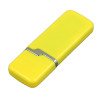 Флешка 3.0 промо прямоугольной формы c оригинальным колпачком, 128 Гб, желтый