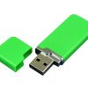 Флешка 3.0 промо прямоугольной формы c оригинальным колпачком, 64 Гб, зеленый
