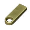 USB 2.0-флешка на 128 Гб с мини чипом и круглым отверстием, золотистый USB 2.0-флешка на 128 Гб с мини чипом и круглым отверстием, золотистый