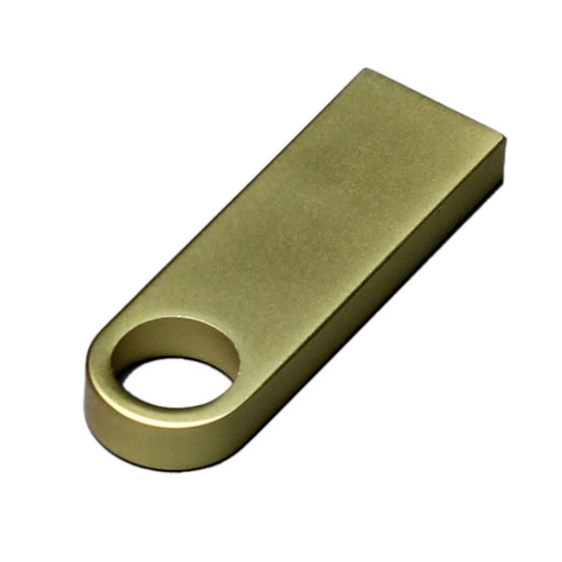 USB 2.0-флешка на 128 Гб с мини чипом и круглым отверстием, золотистый USB 2.0-флешка на 128 Гб с мини чипом и круглым отверстием, золотистый