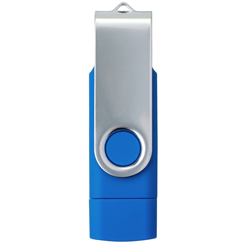 USB3.0/USB Type-C флешка на 16 Гб «Квебек C», синий USB3.0/USB Type-C флешка на 16 Гб «Квебек C», синий