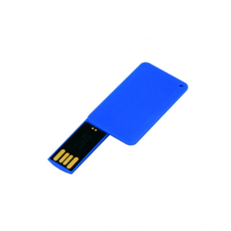 USB-флешка на 8 Гб в виде пластиковой карточки, синий USB-флешка на 8 Гб в виде пластиковой карточки, синий