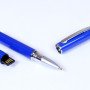 USB-флешка на 8 Гб в виде ручки с мини чипом, синий