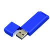 Флешка прямоугольной формы, оригинальный дизайн, двухцветный корпус, 64 Гб, синий/белый