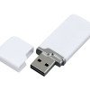 Флешка промо прямоугольной формы c оригинальным колпачком, 64 Гб, белый