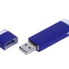 Флешка промо прямоугольной классической формы, 64 Гб, синий
