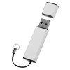 Флеш-карта USB 2.0 16 Gb металлическая с колпачком "Borgir", белый