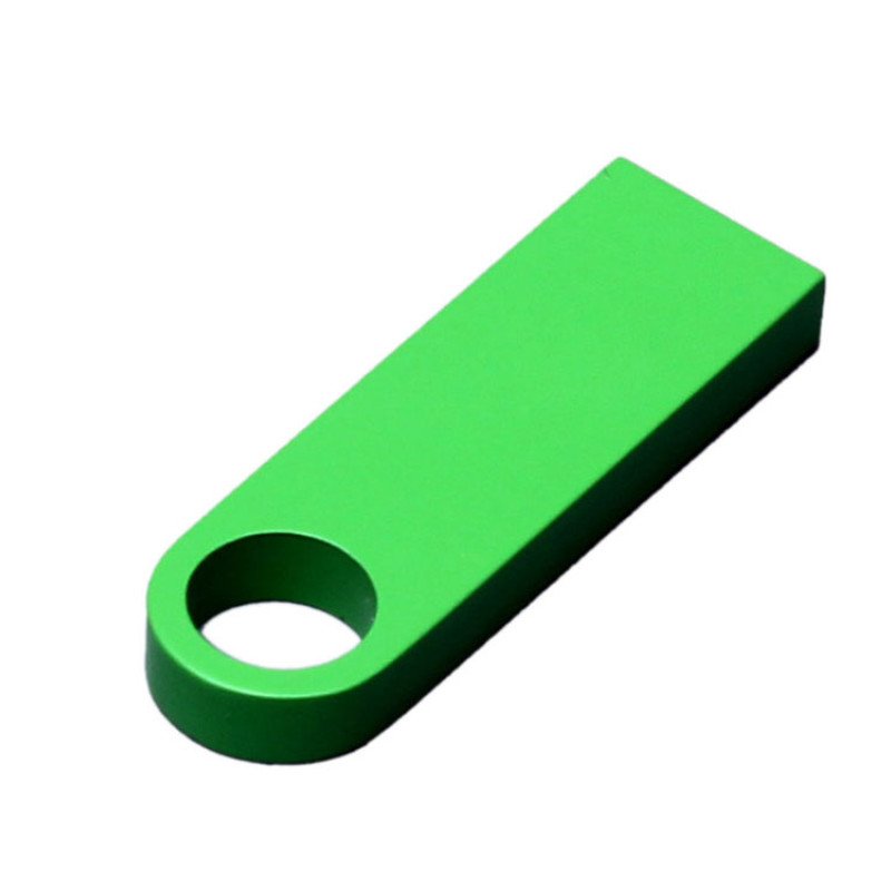 USB 2.0-флешка на 8 Гб с мини чипом и круглым отверстием, зеленый