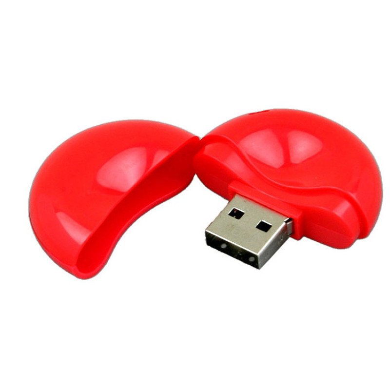 Флешка промо круглой формы, 8 Гб, красный