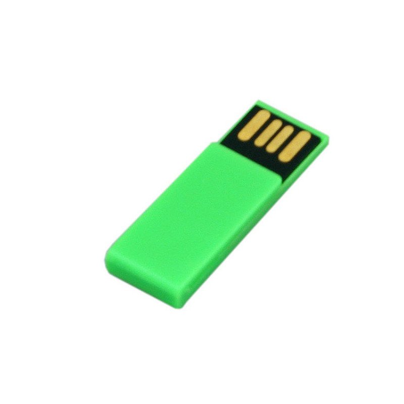 Флешка промо в виде скрепки, 8 Гб, зеленый