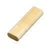 Флешка эргономичной прямоугольной формы, с округленными краями, дерево, 64 Гб, натуральный