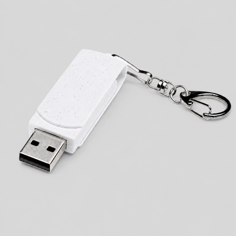 Флешка USB 2.0 Варуна на 16 ГБ, крапчатый белый