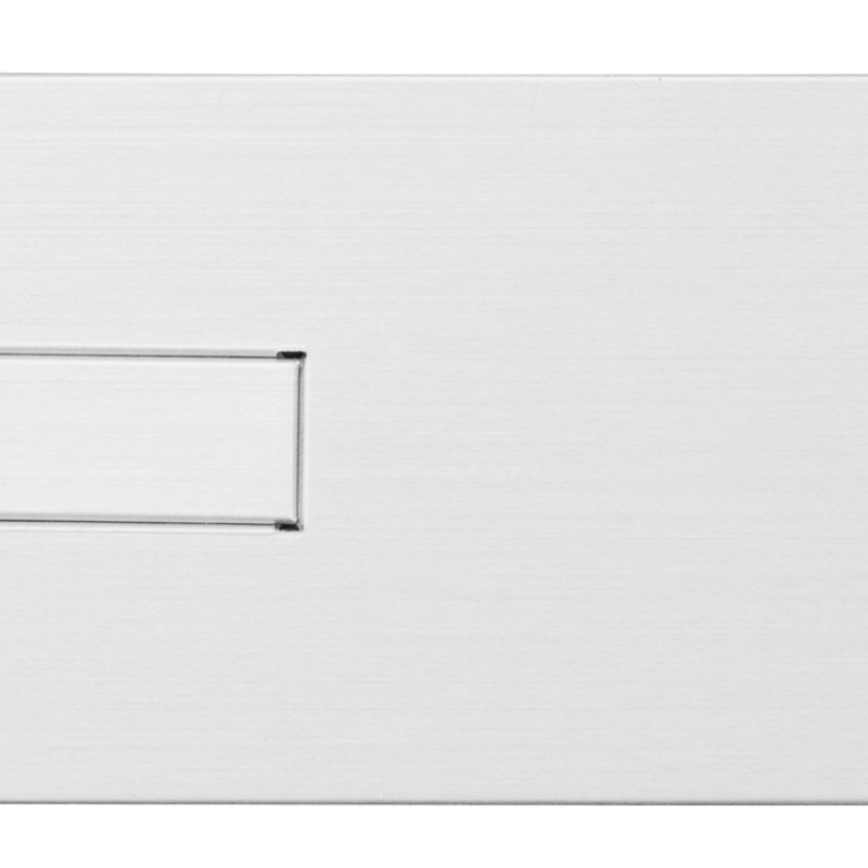 Флеш-карта USB 2.0 16 Gb в виде металлической карты "Card Metal", серебристый