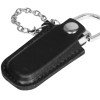 Флешка в массивном корпусе с кожаным чехлом, 64 Гб, черный