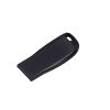 Флешка с мини чипом, компактный дизайн с овальным отверстием, 8 Гб, антрацит