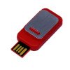 USB-флешка промо на 32 Гб прямоугольной формы, выдвижной механизм, красный