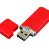 Флешка промо прямоугольной формы c оригинальным колпачком, 32 Гб, красный