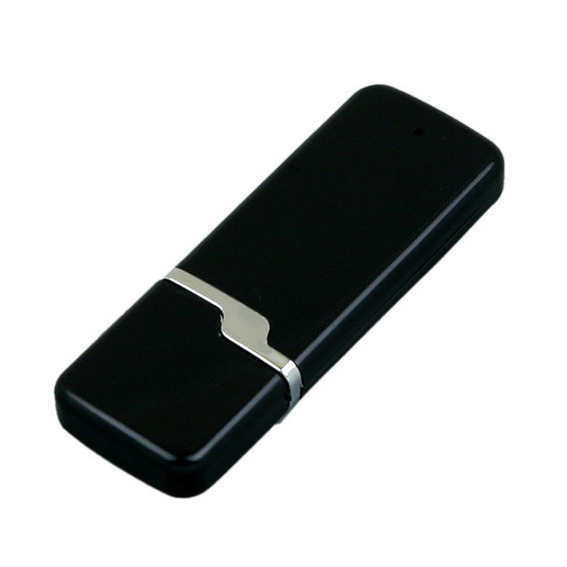 Флешка промо прямоугольной формы c оригинальным колпачком, 32 Гб, черный