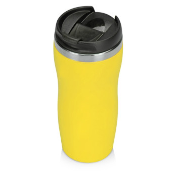 Термокружка "Mony Steel" 350 мл, soft touch, желтый (Р)
