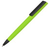 Ручка пластиковая soft-touch шариковая «Taper», зеленое яблоко/черный