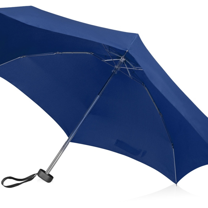 Зонт складной "Frisco", механический, 5 сложений, в футляре, синий