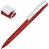 Ручка пластиковая soft-touch шариковая «Zorro», красный/белый