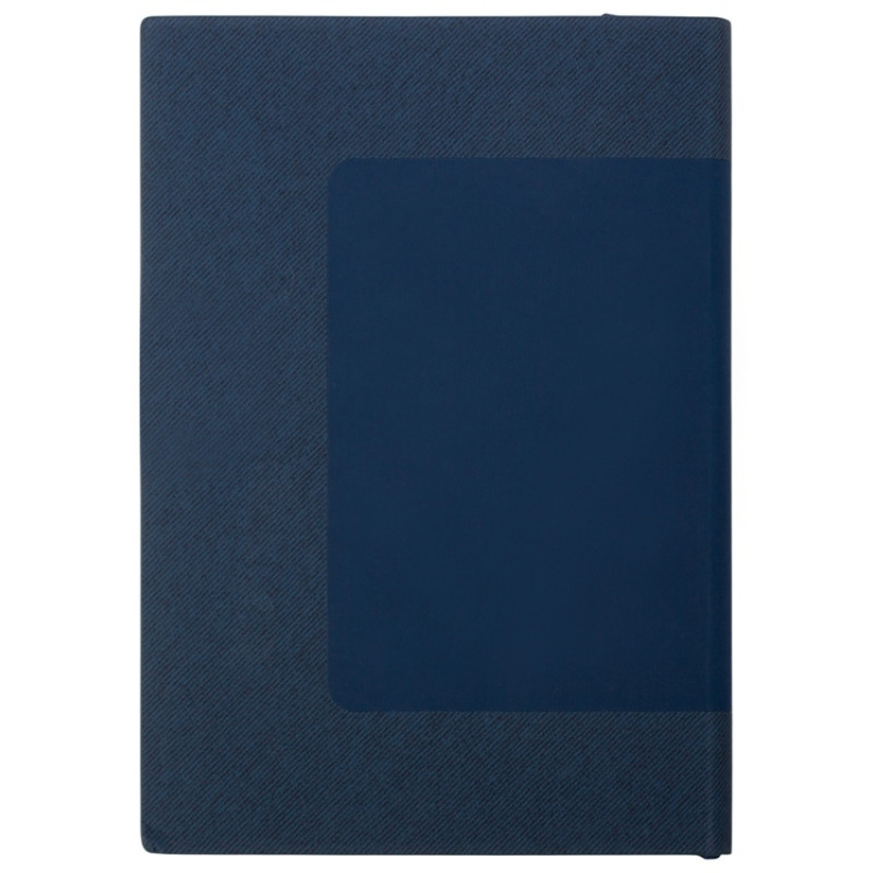 Бизнес блокнот "Supreme" с вставкой из софт-тача, гибкая обложка, 128 листов, синий