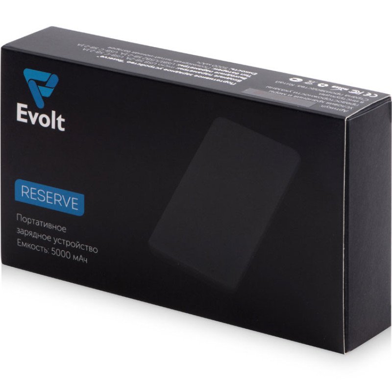 Портативное зарядное устройство «Reserve» с USB Type-C, 5000 mAh, зеленое яблоко