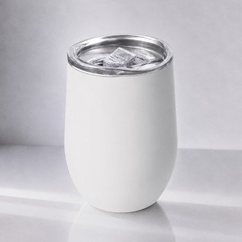Термокружка Sense Gum, soft-touch, непротекаемая крышка, 370мл, белый