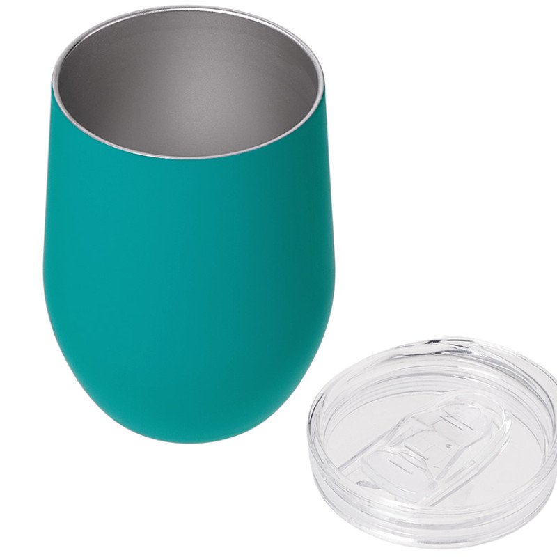 Термокружка Sense Gum, soft-touch, непротекаемая крышка, 370мл, крафтовая упаковка, бирюзовый 320C Термокружка Sense Gum, soft-touch, непротекаемая крышка, 370мл, крафтовая упаковка, бирюзовый 320C