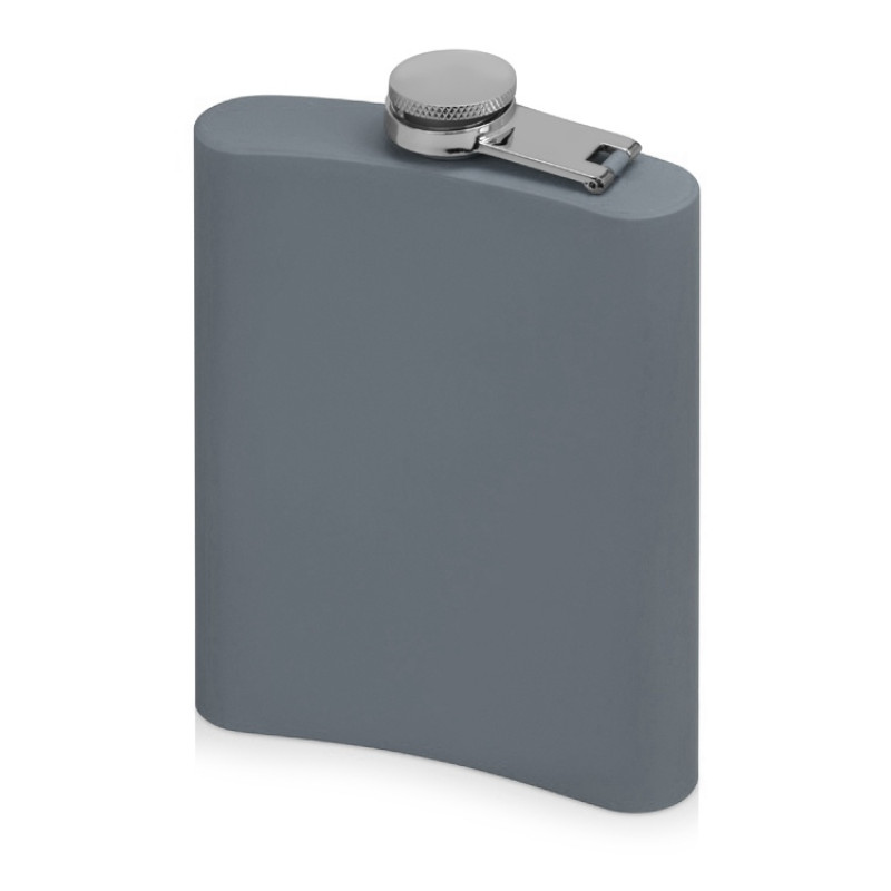 Фляжка 240 мл Remarque soft touch, 304 сталь, серый